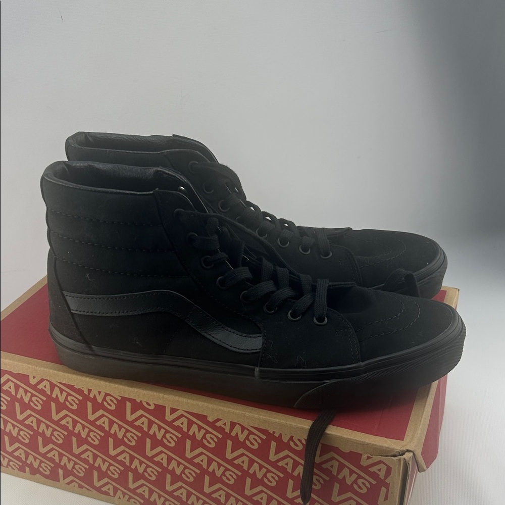 Vans Black High-Top Sk8-Hi Sneakers - Picture 3 of 6